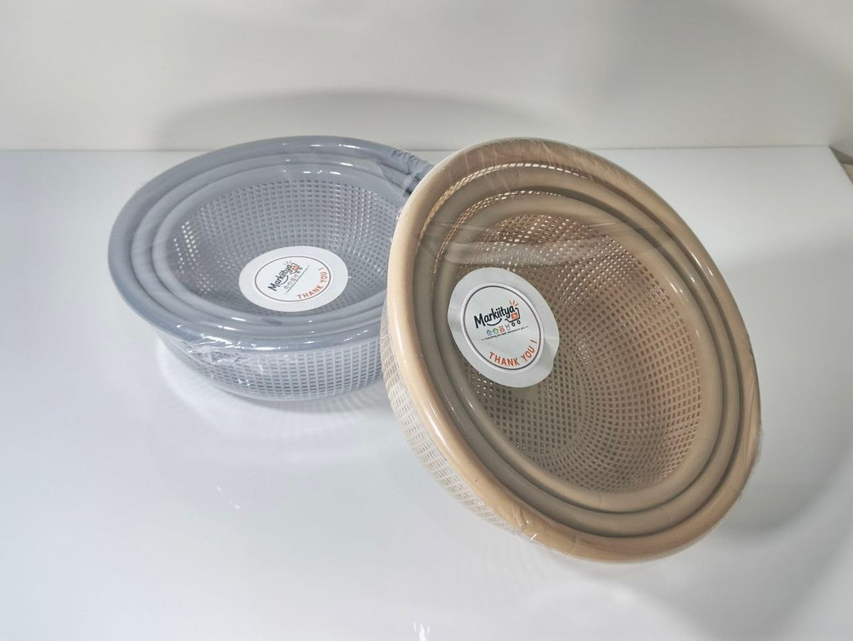 3-Piece plastic Colander Set