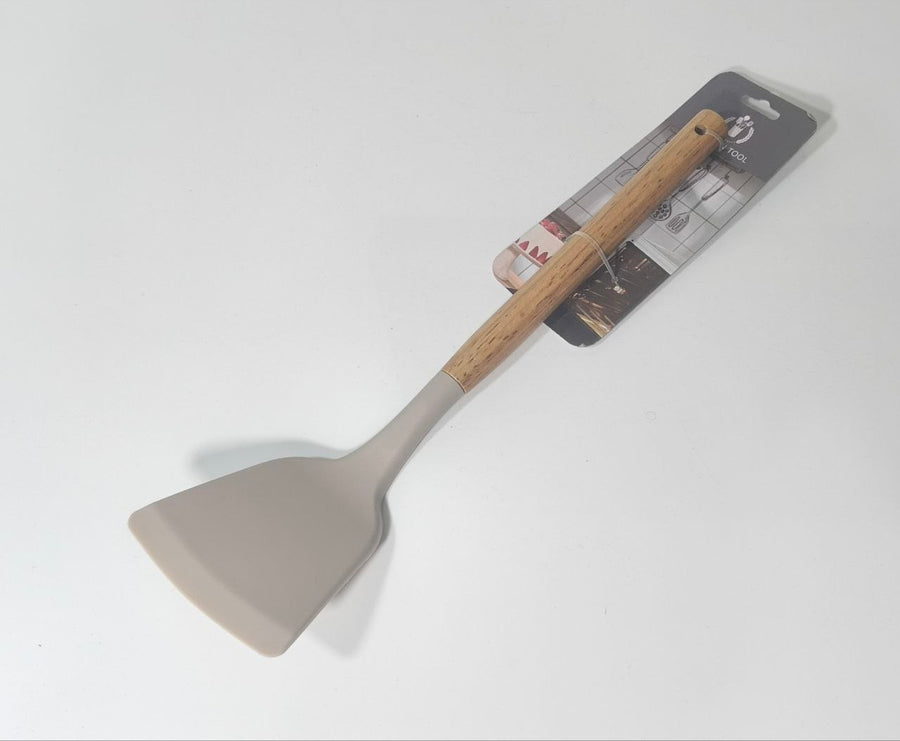 Beige Silicone-Headed Spatula