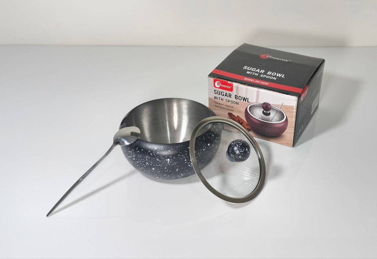 Phoenix Sugar Pot with Spoon - Large