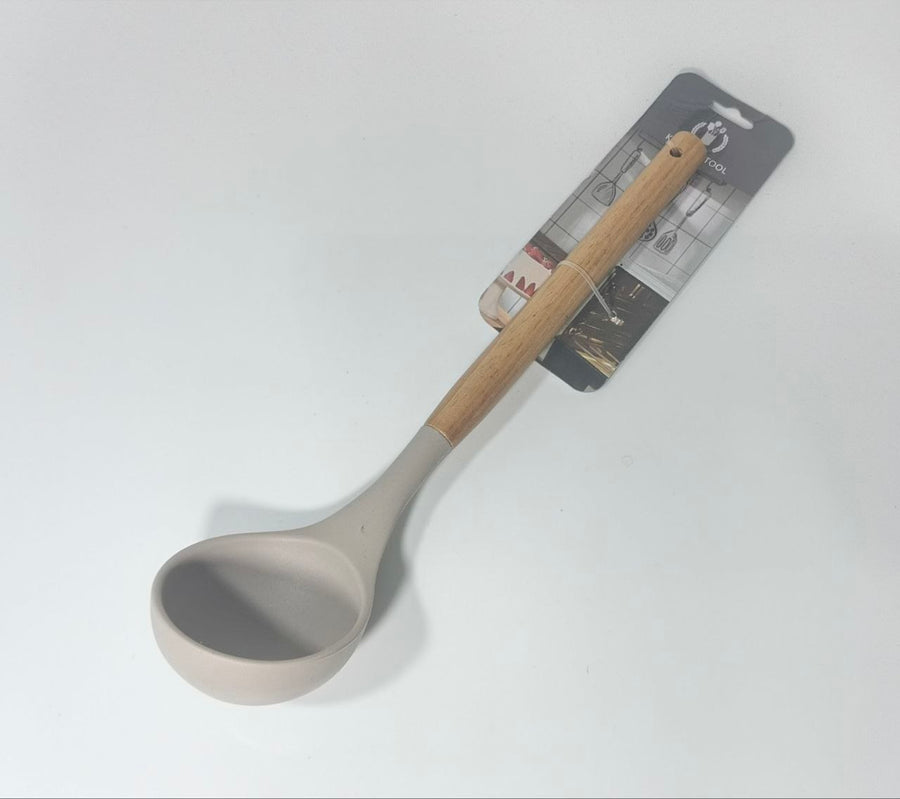 Beige Silicone-Headed Ladle