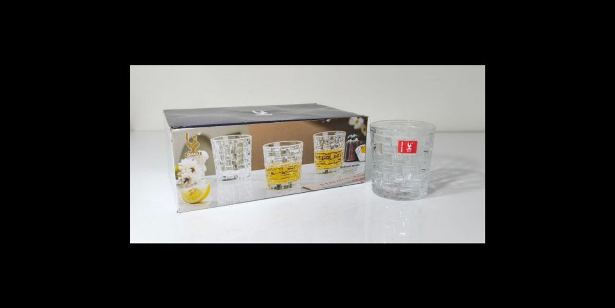 High Quality Glass Cups - Rattan - Short