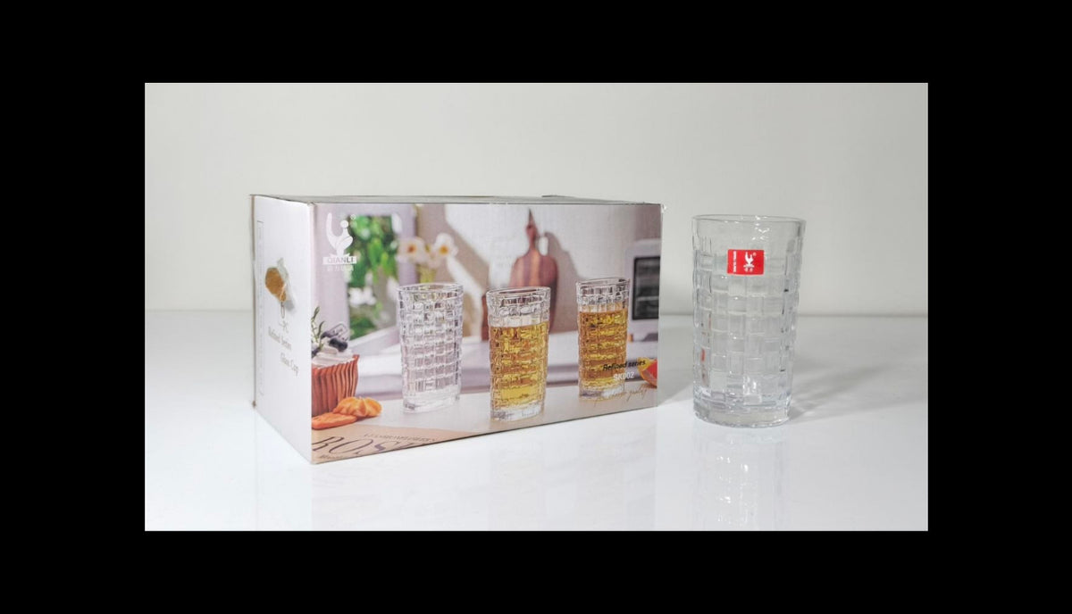 High Quality Glass Cups - Rattan - Tall