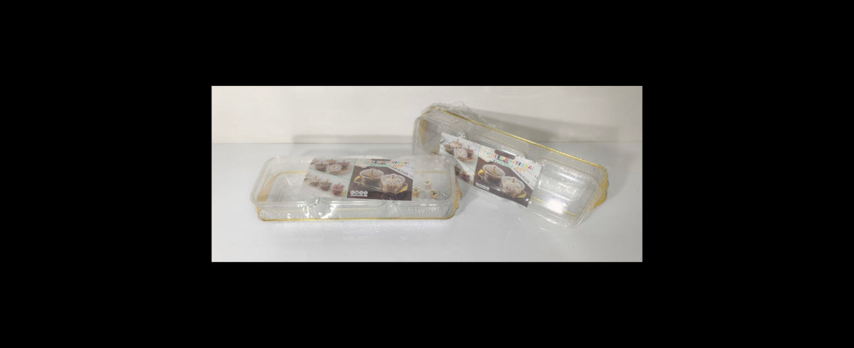Plastic Tray with 3 Pots with Cover