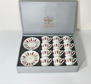 Coffee Cup and Saucer Set of 12 Pieces