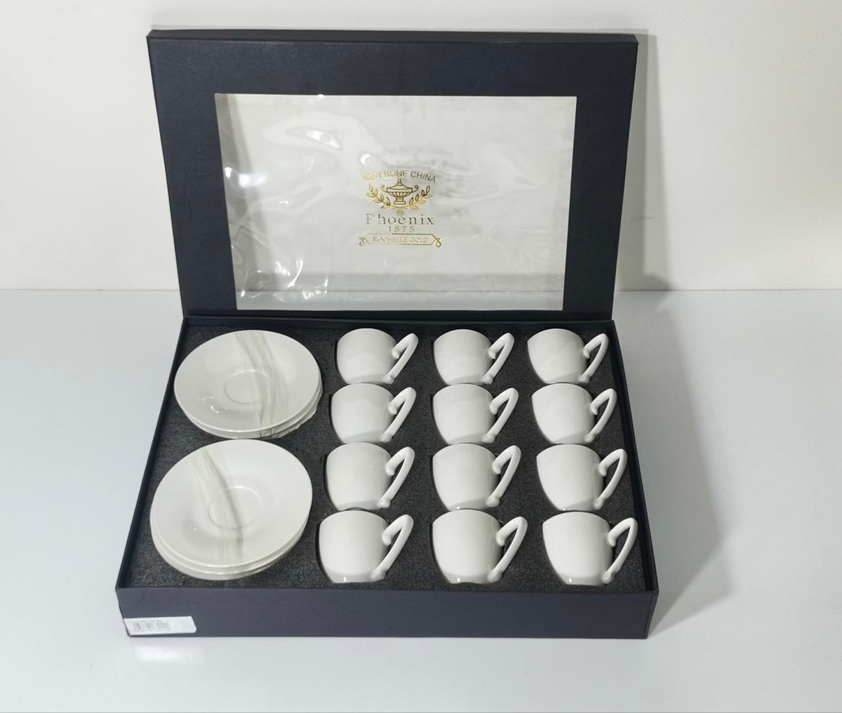 Phoenix Ceramic Coffee Cup and Saucers